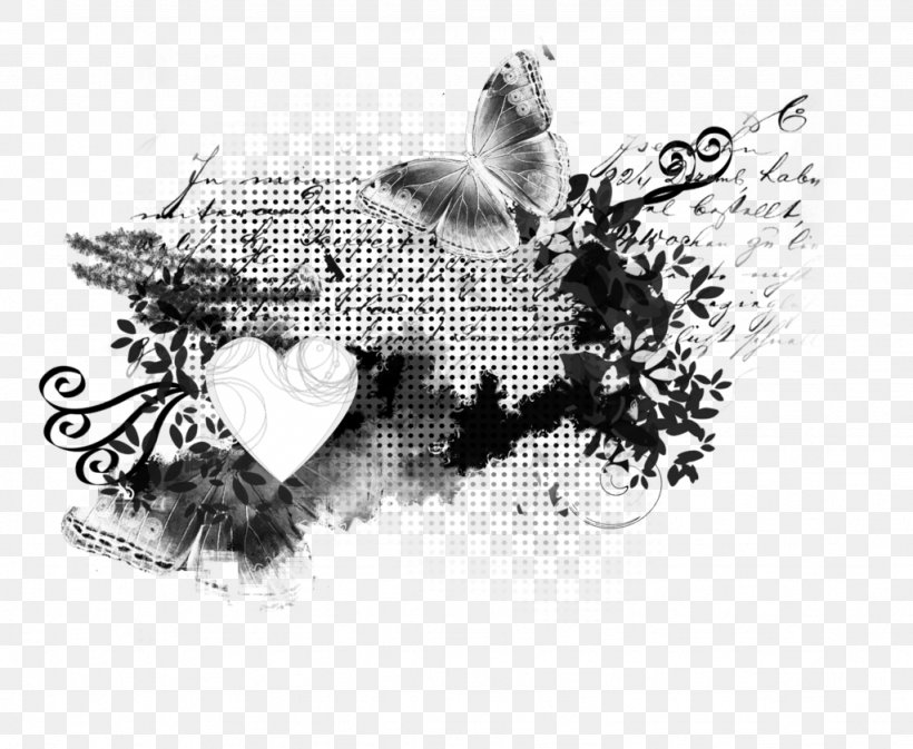 Graphic Design Visual Arts Text, PNG, 1024x841px, Visual Arts, Art, Black And White, Bts, Butterfly Download Free