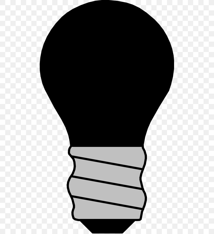 Incandescent Light Bulb Lamp Electricity Clip Art, PNG, 515x900px, Light, Black, Black And White, Electric Light, Electrical Filament Download Free
