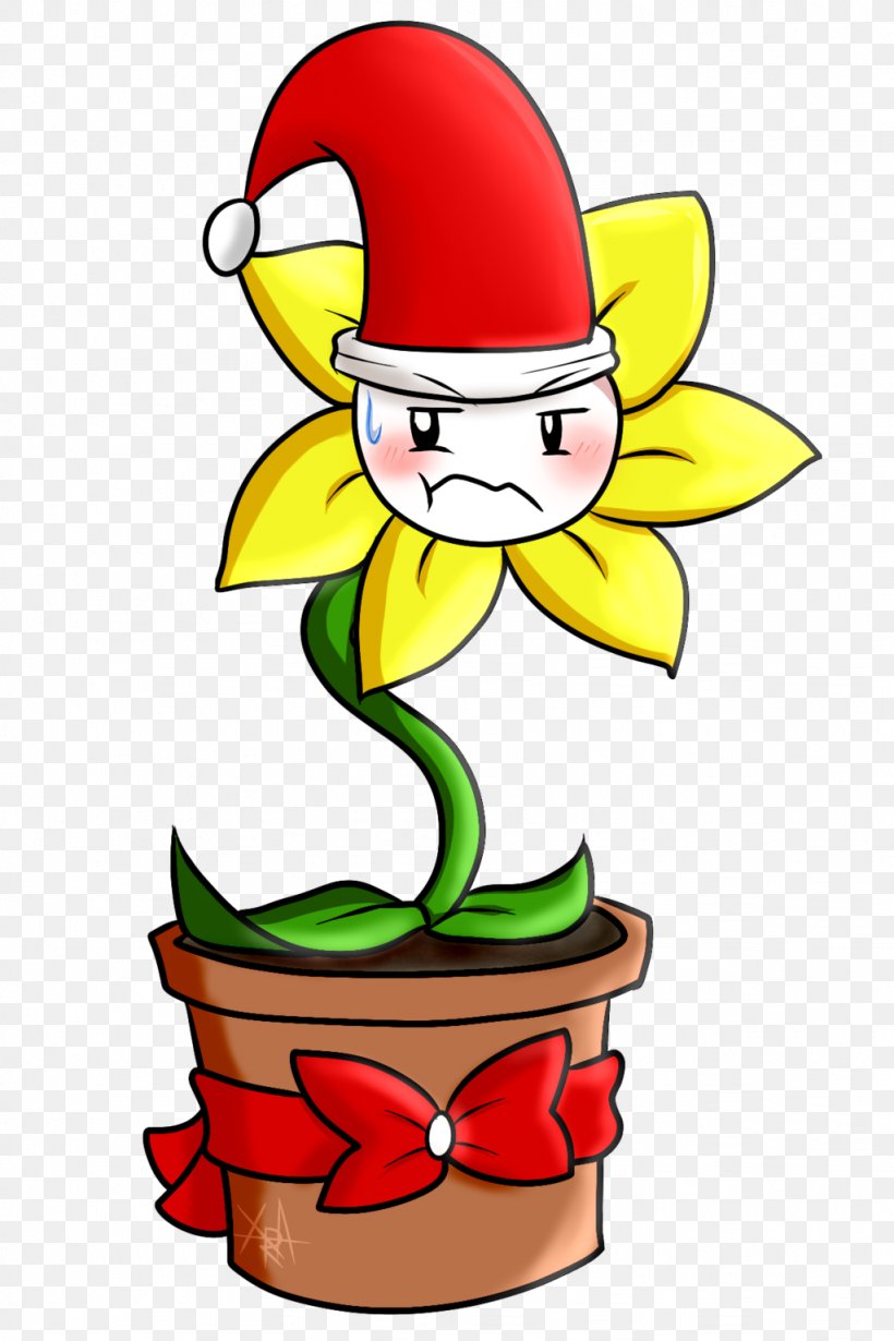 Undertale Flowey Christmas Drawing Character, PNG, 1024x1536px, Undertale, Area, Art, Artwork, Character Download Free