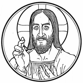 Black And White Picture Of Jesus - Jesus Black And White Drawing Clip Art PNG