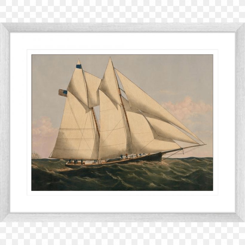Schooner New York Yacht Club Boat Poster, PNG, 1000x1000px, Schooner, Alamy, Baltimore Clipper, Barque, Boat Download Free