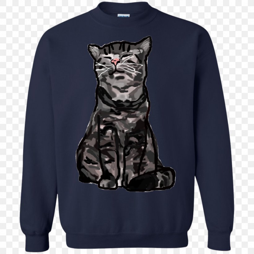 T-shirt Hoodie Sweater Clothing, PNG, 1155x1155px, Tshirt, Black, Bluza, Cat, Cat Like Mammal Download Free
