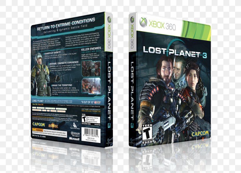 Xbox 360 Lost Planet 3 Lost Planet 2 Video Game Cover Art, PNG, 700x587px, Xbox 360, Art, Brand, Cover Art, Drawing Download Free