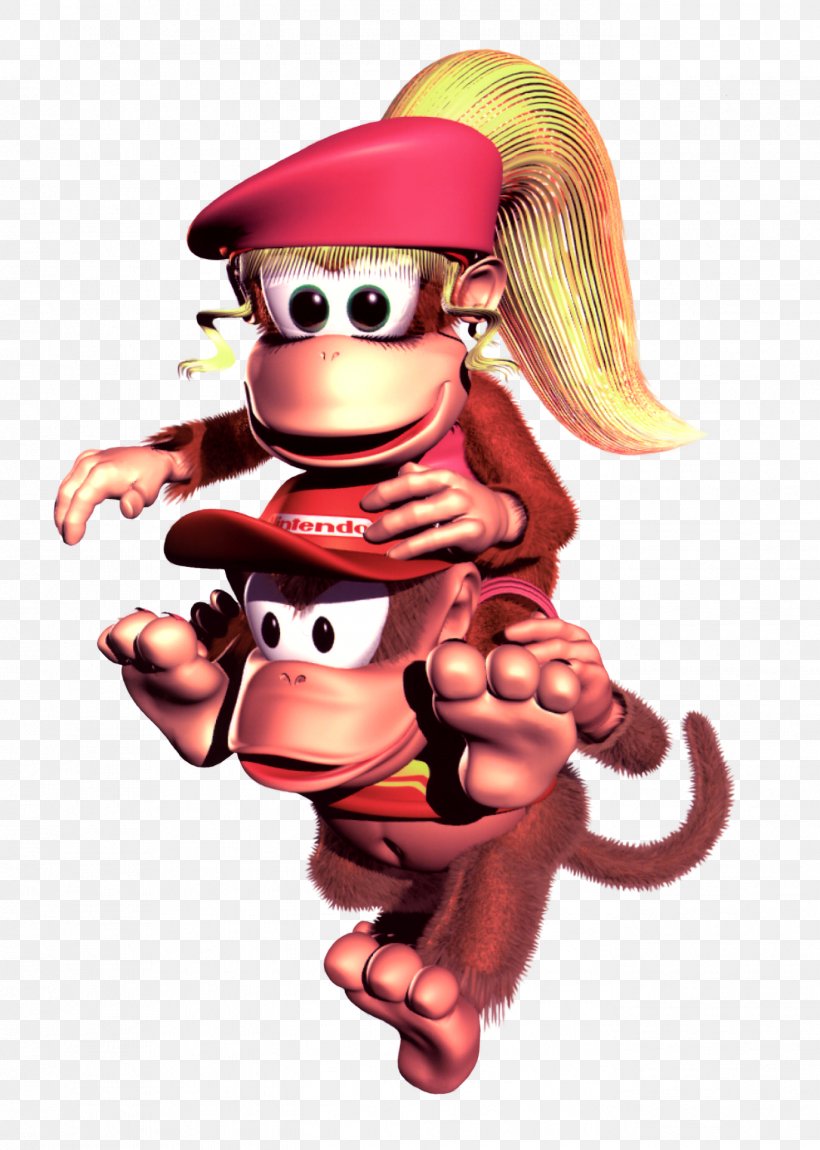 Donkey Kong Country 2: Diddy's Kong Quest Donkey Kong Country 3: Dixie Kong's Double Trouble! Donkey Kong Country: Tropical Freeze Super Nintendo Entertainment System, PNG, 1374x1927px, Donkey Kong Country, Art, Cartoon, Christmas Ornament, Diddy Kong Download Free
