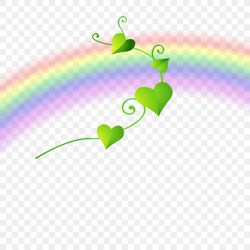 Rainbow Download Euclidean Vector, PNG, 1000x1000px, Rainbow, Color, Drawing, Gratis, Green Download Free