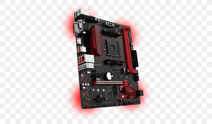 Socket AM4 MicroATX MSI B350M GAMING PRO Motherboard, PNG, 600x480px, Socket Am4, Atx, Chipset, Computer Component, Computer Hardware Download Free