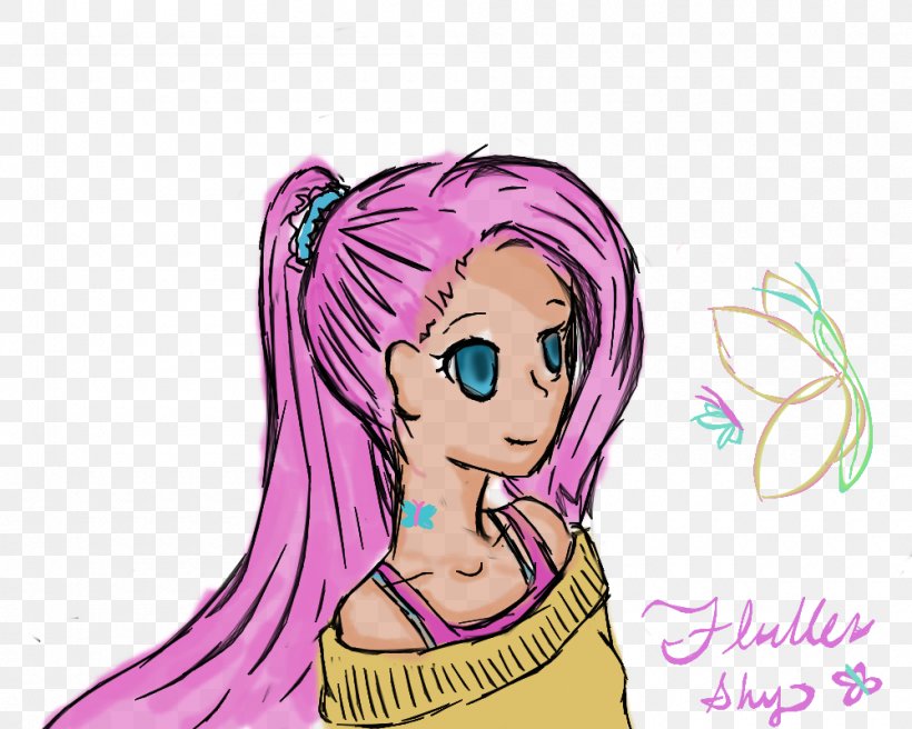 Fluttershy Homo Sapiens Drawing DeviantArt, PNG, 1000x800px, Watercolor, Cartoon, Flower, Frame, Heart Download Free