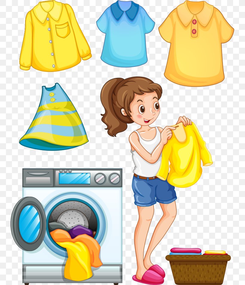 Laundry Ironing Washing Machine Clip Art, PNG, 749x955px, Laundry, Boy, Child, Cleaning, Clothes Iron Download Free