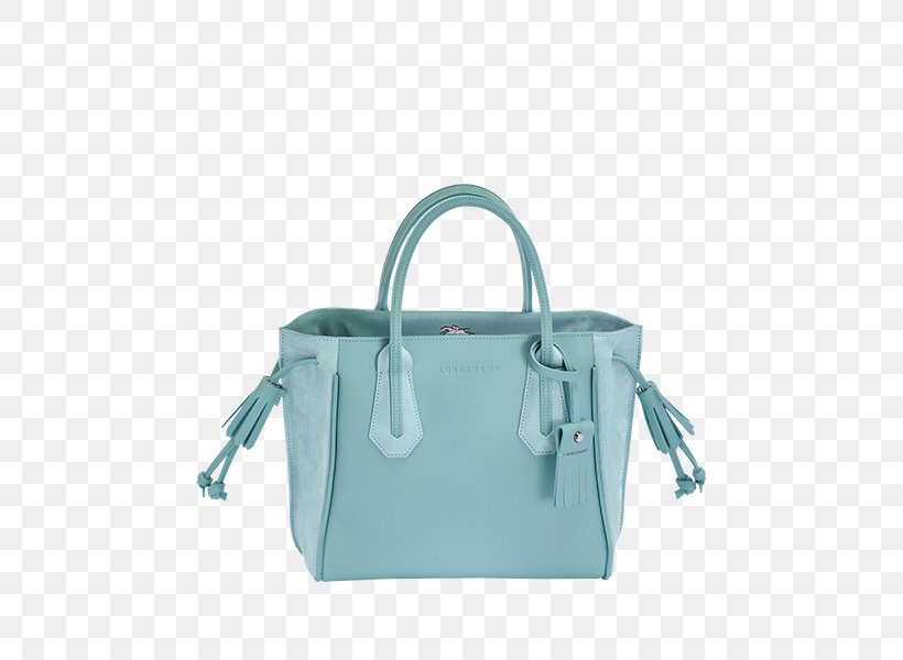 Tote Bag Leather Handbag Longchamp, PNG, 500x600px, Tote Bag, Aqua, Azure, Bag, Brand Download Free