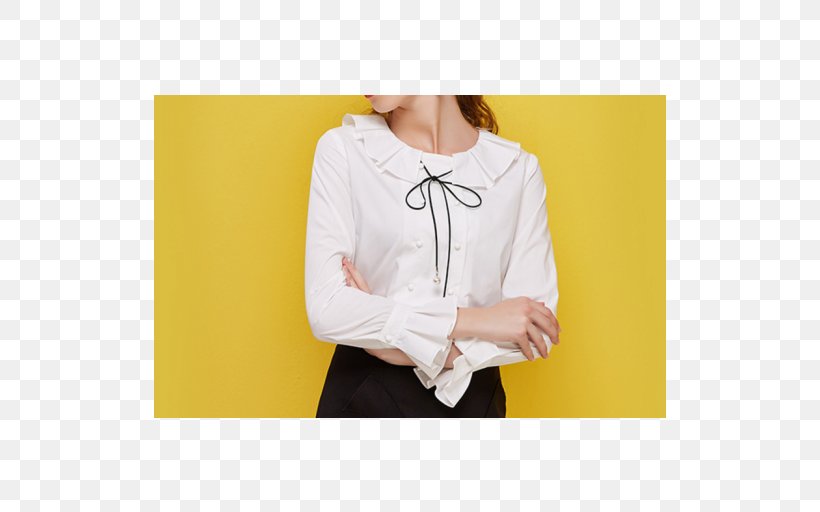White Blouse Chiffon Sleeve Shirt, PNG, 512x512px, White, Blouse, Chiffon, Clothing, Collar Download Free