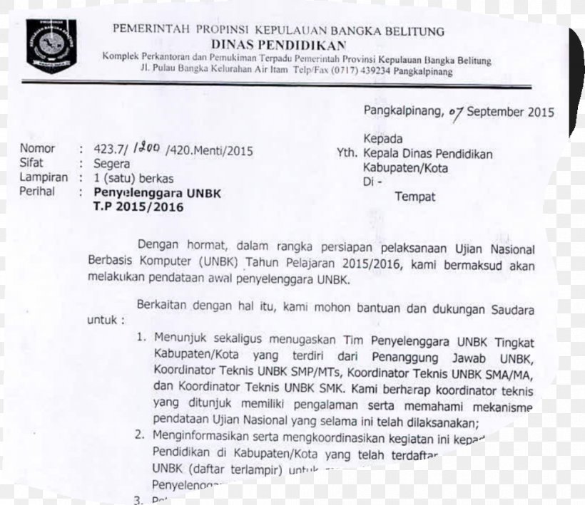 Kop Surat Pada Surat Dinas Menginformasikan Tentang Contoh Kop Surat