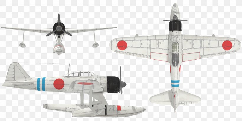 Nakajima A6M2-N Mitsubishi A6M Zero Kawanishi N1K Airplane Aircraft, PNG, 2048x1024px, Nakajima A6m2n, Aircraft, Aircraft Engine, Airplane, Aviation Download Free