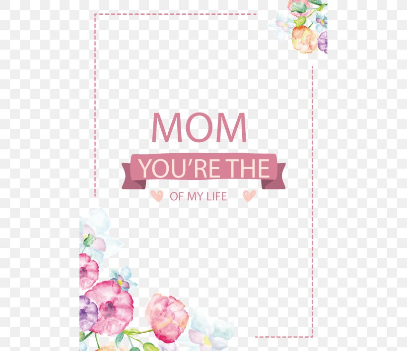 Paper Greeting Card Euclidean Vector Mother, PNG, 500x708px, Flower, Floral Design, Greeting Card, Greeting Note Cards, Illustration Download Free