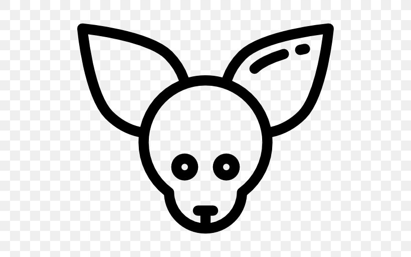 Chihuahua Animal Clip Art, PNG, 512x512px, Chihuahua, Animal, Area, Black, Black And White Download Free