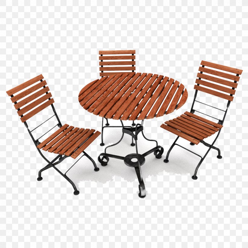 Table Garden Furniture Chair, PNG, 1200x1200px, 3d Computer Graphics, 3d Modeling, Table, Bench, Cgtrader Download Free