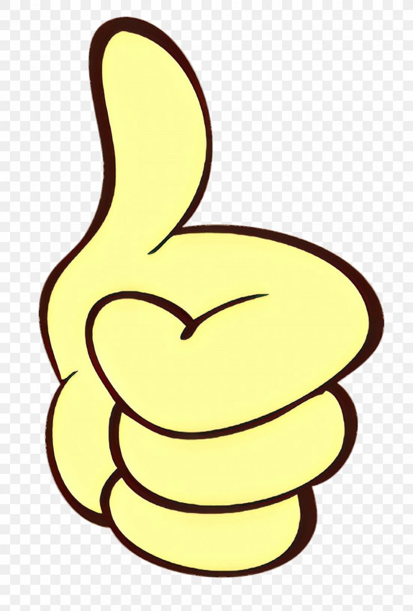 Yellow Clip Art Line Finger Thumb, PNG, 981x1450px, Cartoon, Finger, Gesture, Hand, Symbol Download Free