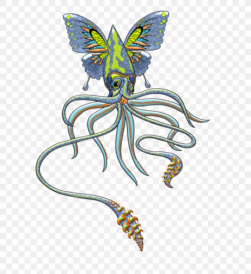 Butterfly Squid Birthday Happiness Love, PNG, 2749x3000px, Butterfly, Animal, Animal Figure, Birthday, Body Jewelry Download Free