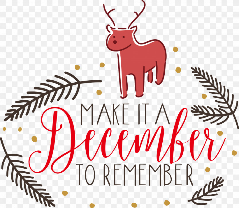 Make It A December December Winter, PNG, 3000x2618px, Make It A December, Christmas Day, Christmas Ornament, Christmas Ornament M, December Download Free