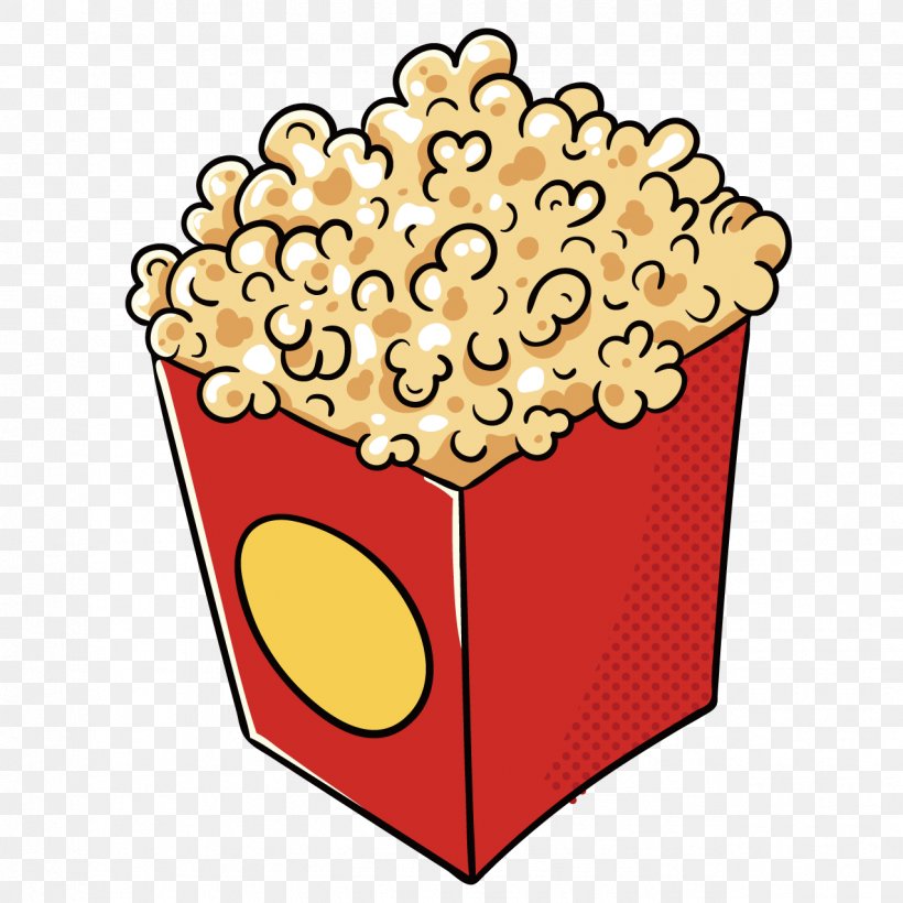 Popcorn Pop Art Euclidean Vector Illustration, PNG, 1276x1276px, Popcorn, Area, Cinema, Film, Food Download Free