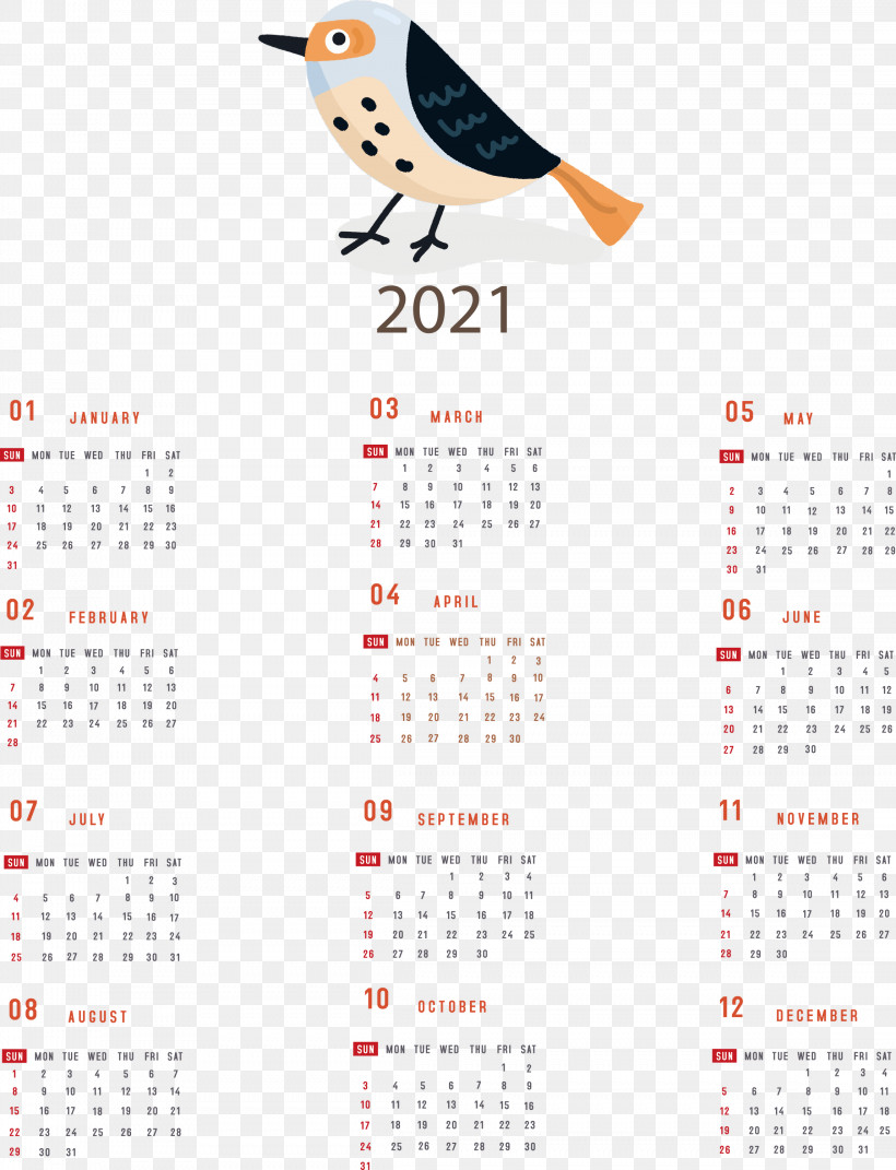 Printable 2021 Yearly Calendar 2021 Yearly Calendar, PNG, 2296x3000px, 2021 Yearly Calendar, Annual Calendar, Calendar System, Calendar Year, Computer Download Free