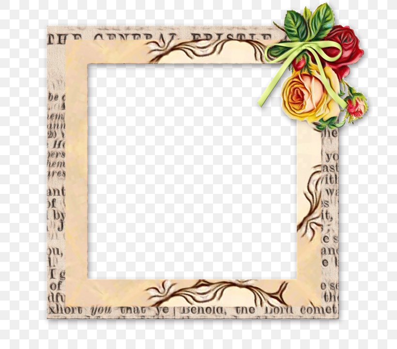 Flower Background Frame, PNG, 720x720px, Picture Frames, Drawing, Flower Frame, Picture Frame, Picture Frame Picture Download Free