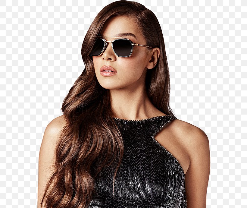 Hailee Steinfeld Sunglasses Los Angeles Honda Civic Tour The Edge Of Seventeen, PNG, 578x690px, Hailee Steinfeld, Aviator Sunglass, Beauty, Black Hair, Brown Download Free