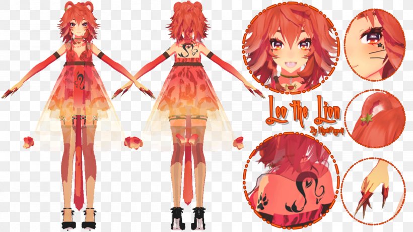 MikuMikuDance DeviantArt Vocaloid Lion Clothing, PNG, 1192x670px, Watercolor, Cartoon, Flower, Frame, Heart Download Free