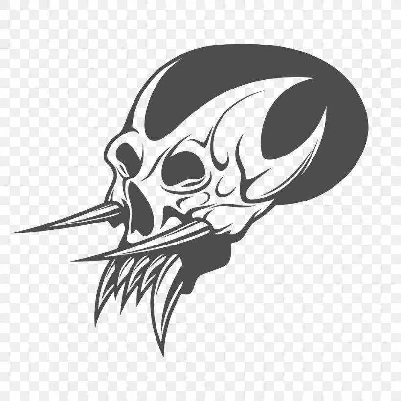 Photography Skull Royalty-free Illustration, PNG, 956x956px, Photography, Black, Black And White, Bone, Demon Download Free