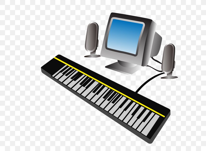 Digital Piano Electric Piano Computer Keyboard Electronic Keyboard Musical Keyboard, PNG, 800x600px, Watercolor, Cartoon, Flower, Frame, Heart Download Free