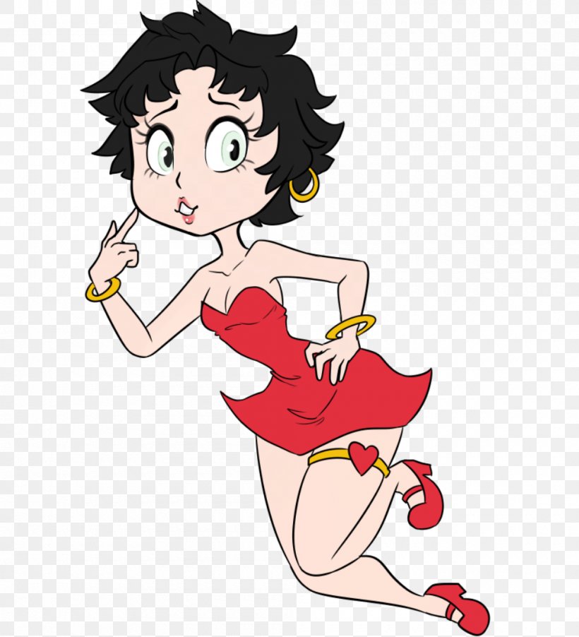 Drawing Betty Boop Cartoon Clip Art, PNG, 1000x1100px, Watercolor, Cartoon, Flower, Frame, Heart Download Free