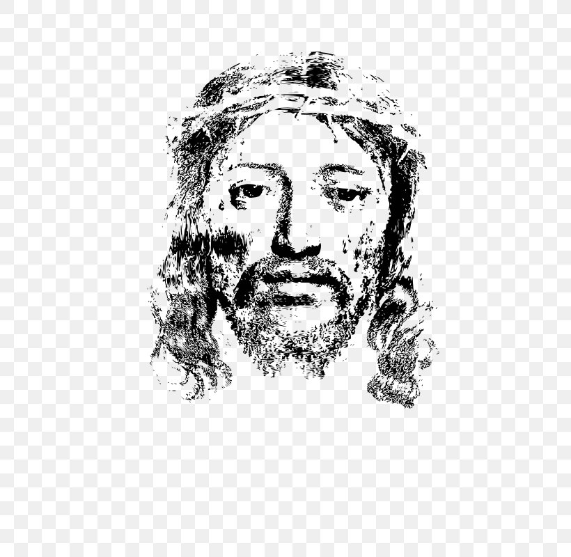 Holy Face Of Jesus Christianity Religion Bible, PNG, 566x800px, Jesus, Art, Bible, Black And White, Christian Church Download Free
