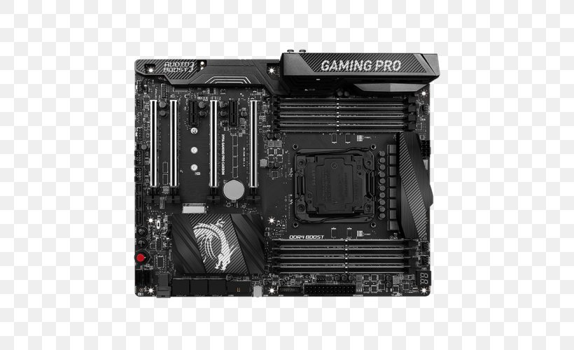 Intel X99 MSI X99A Gaming Pro Carbon Motherboard LGA 2011, PNG, 500x500px, Intel, Atx, Central Processing Unit, Computer Accessory, Computer Case Download Free