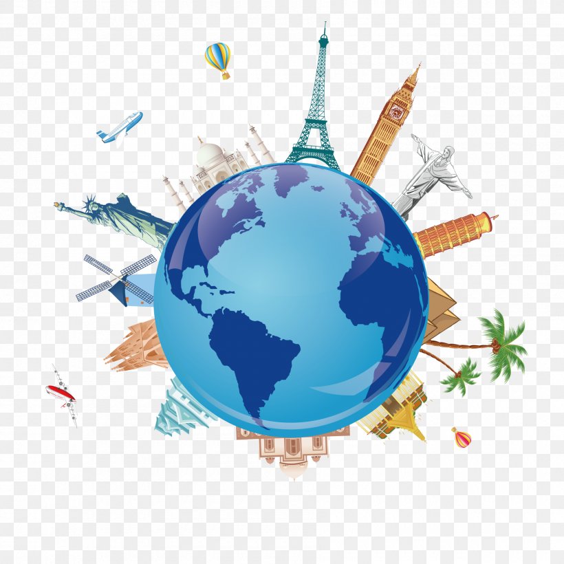 Package Tour Travel Symbol Clip Art, PNG, 1800x1800px, Package Tour, Earth, Globe, Landmark, Symbol Download Free