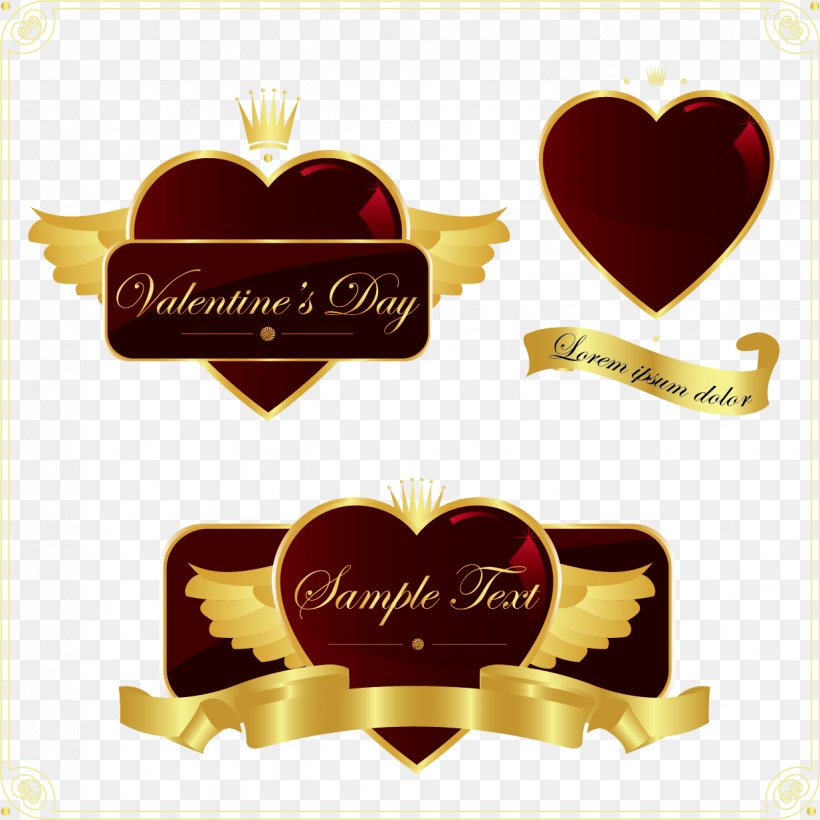 Gold Heart-shaped Vector Material Label Design, PNG, 1234x1234px, Heart, Gold, Label, Love, Text Download Free