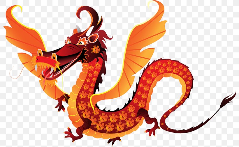 Vector Graphics Clip Art Image Cartoon Chinese Dragon, PNG, 800x505px, Cartoon, Chinese Dragon, Dragon, Drawing, Fictional Character Download Free