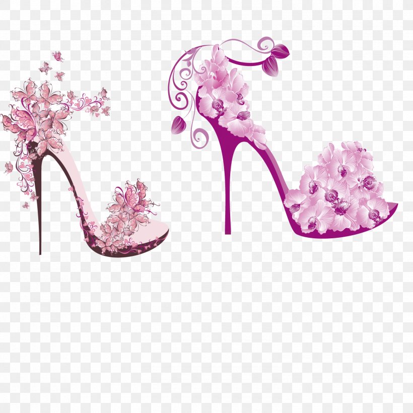 Flower Floral Design Shoe High-heeled Footwear, PNG, 1500x1501px, Flower, Drawing, Floral Design, Flower Arranging, Footwear Download Free