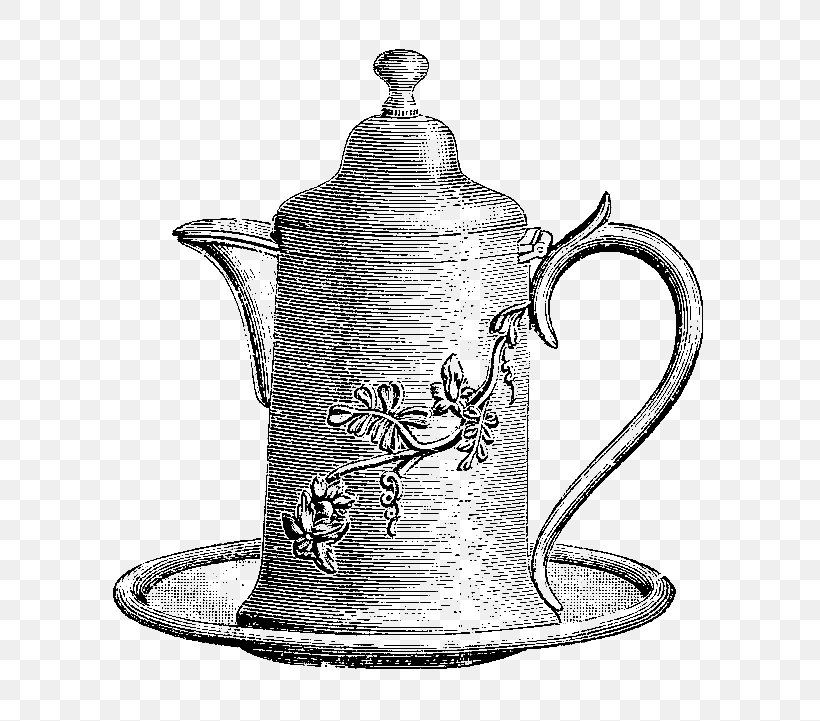 Jug Kettle Pitcher Teapot Mug, PNG, 708x721px, Jug, Black And White, Cup, Drinkware, Kettle Download Free
