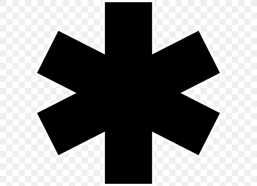 Star Of Life Emergency Medical Technician Emergency Medical Services Clip Art, PNG, 600x592px, Star Of Life, Ambulance, Black And White, Cross, Document Download Free