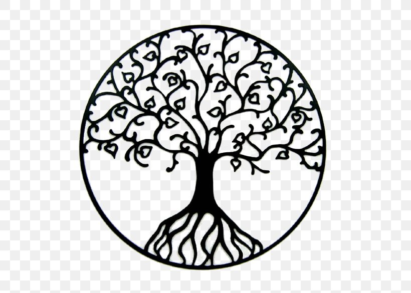 Tree Of Life Oak Clip Art, PNG, 700x585px, Tree, Area, Art, Black And White, Branch Download Free