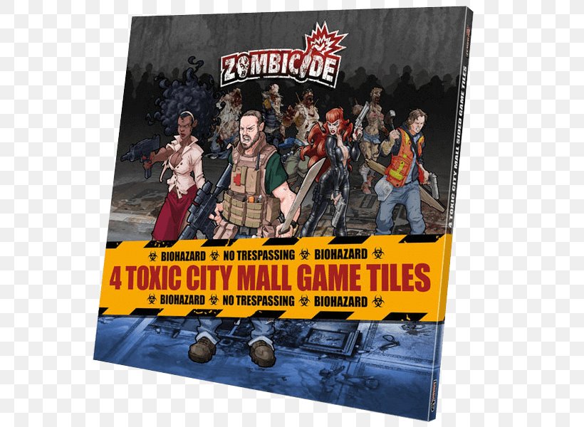 Guillotine Games Zombicide: Toxic City Mall Expansion Board Game Set, PNG, 570x600px, Zombicide, Advertising, Board Game, Cmon Limited, Expansion Pack Download Free