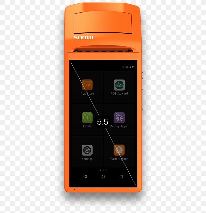 Point Of Sale Printer Mobile Phones Business, PNG, 526x849px, Point Of Sale, Android, Barcode, Business, Cellular Network Download Free