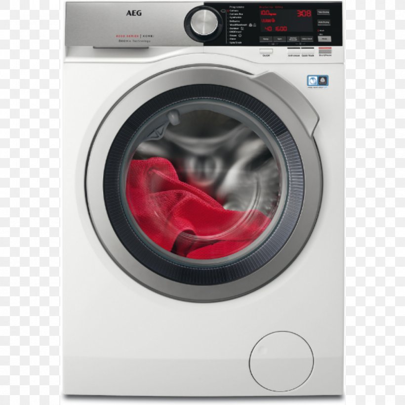 Washing Machines Home Appliance AEG Clothes Dryer Combo Washer Dryer, PNG, 1000x1000px, Washing Machines, Aeg, Clothes Dryer, Combo Washer Dryer, Cooking Ranges Download Free