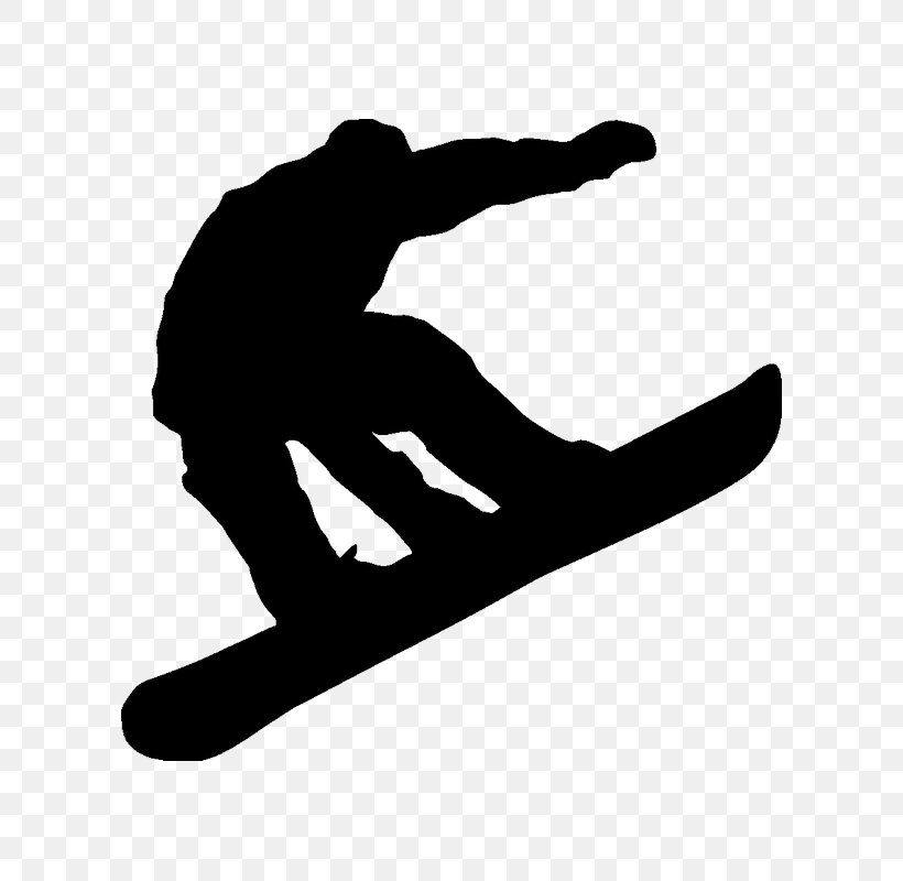 snowboarding clipart black and white