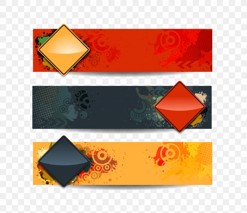 Web Banner, PNG, 3178x2739px, 3d Computer Graphics, Banner, Brand, Orange, Rectangle Download Free