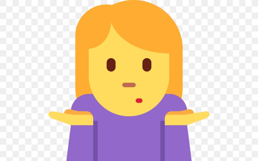 Emojipedia Shrug Emoticon Gesture, PNG, 512x512px, Emoji, Art, Cartoon, Cheek, Child Download Free