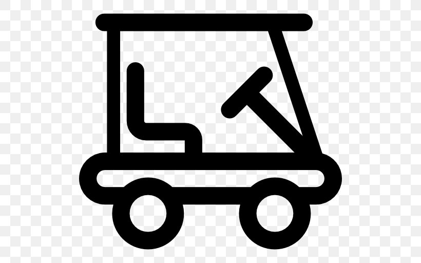 Golf Buggies Car Clip Art, PNG, 512x512px, Golf Buggies, Area, Black And White, Caddie, Car Download Free