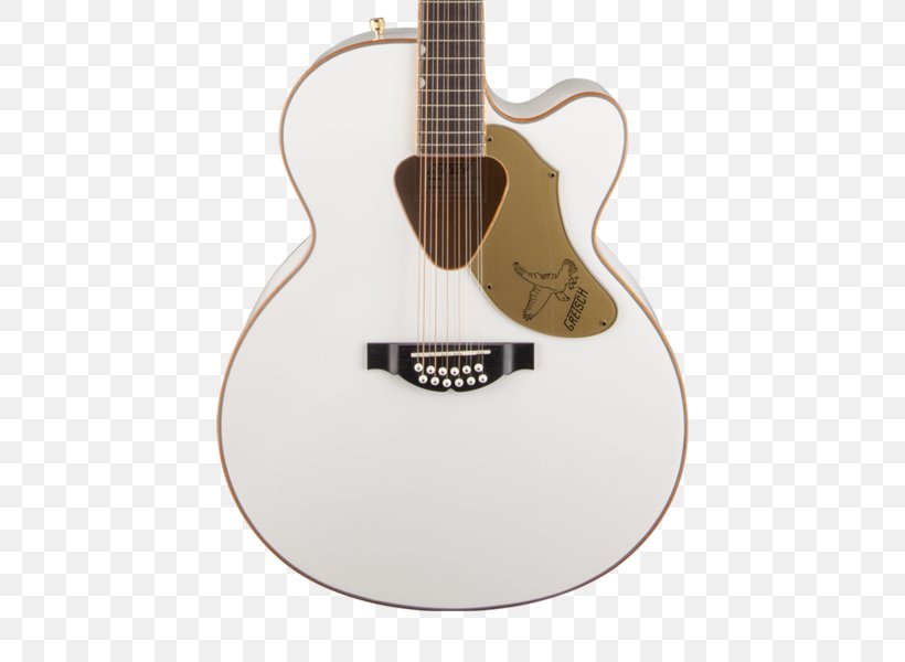 Twelve-string Guitar Gretsch White Falcon Acoustic-electric Guitar Cutaway, PNG, 600x600px, Twelvestring Guitar, Acoustic Electric Guitar, Acoustic Guitar, Acousticelectric Guitar, Cutaway Download Free