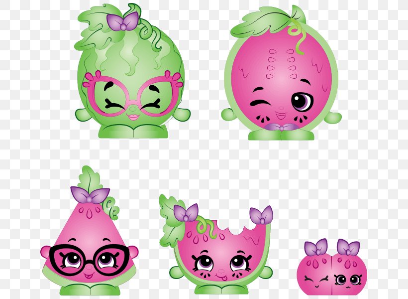 Watermelon Cartoon, PNG, 750x600px, Shopkins, Animal Figure, Cartoon, Child, Clock Download Free