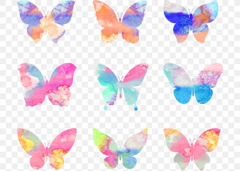Butterfly Watercolor Painting, PNG, 704x586px, Butterfly, Animation, Color, Creativity, Insect Download Free