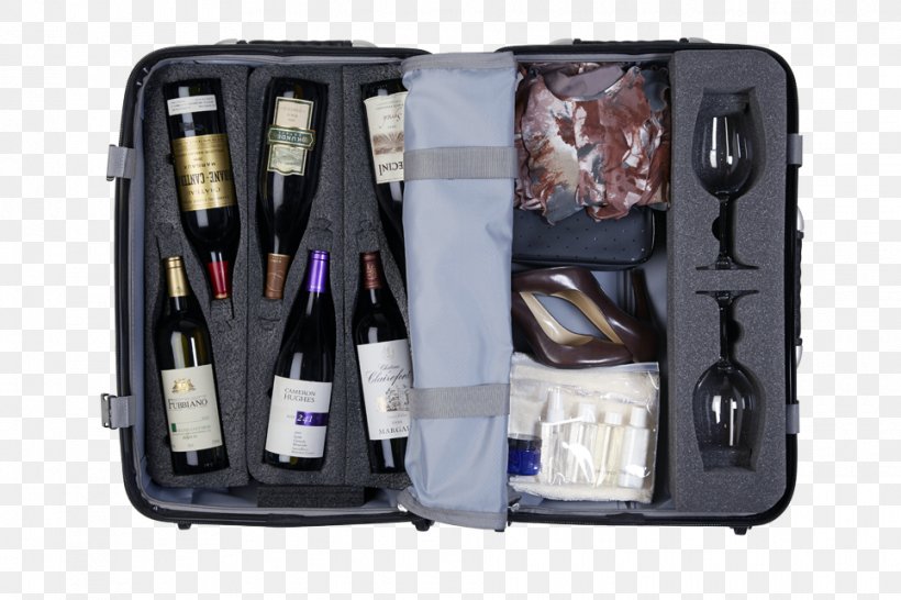 Wine Beer Suitcase Champagne Bottle, PNG, 965x643px, Wine, Bag, Baggage, Beer, Bottle Download Free